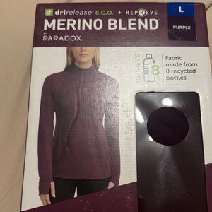 Paradox Merino Blend Top in Deep Burgundy